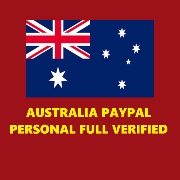 AUSTRALIA PAYPAL PERSONAL ACCOUNT VERIFIED