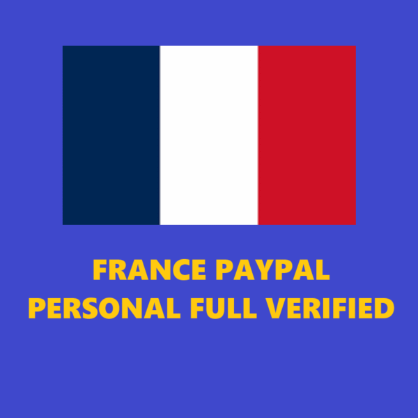 FRANCE PAYPAL PERSONAL ACCOUNT VERIFIED