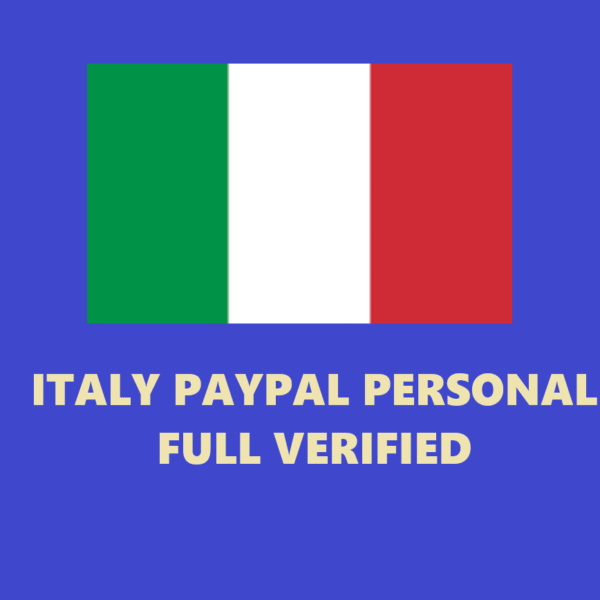 ITALY PAYPAL PERSONAL ACCOUNT VERIFIED